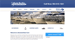 Desktop Screenshot of absoluteboatrepair.com
