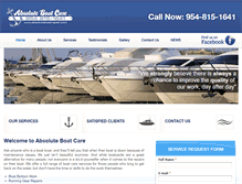 Tablet Screenshot of absoluteboatrepair.com